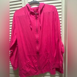 Hanes Hot Pink Zip-Up Hoodie